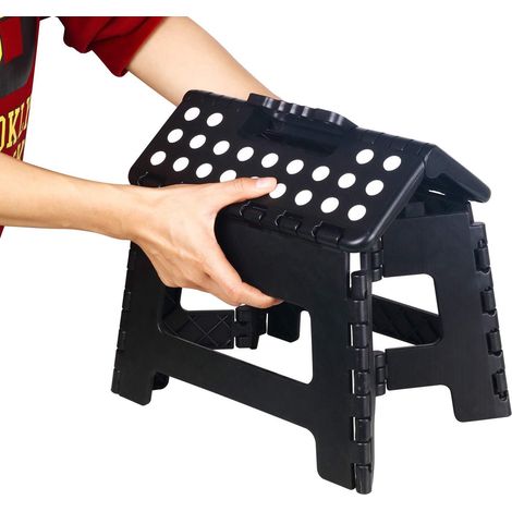 Tabouret de marche pliable pour enfants, adultes, cuisine, jardin et salle de bain, 28.521.521.5 cm, une pièce (1/4)