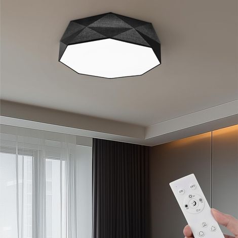Lampadario LED Soffitto Telecomando Dimmerabile Moderno Grigio (1/5)