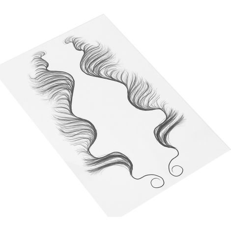 Wasserfester, temporärer Haaraufkleber HE-04, Stirn-Tattoo, Haarverzierung (1/5)