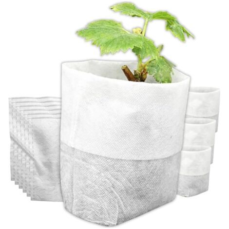 BUNTHAUS 100 pièces (12 x 13cm) Sacs de Culture de pépinière, Sacs de Plantes, Sacs de Culture de Plantes Sacs de Culture en Tissu Non tissé, Pots de Culture de semis Sacs de Culture (1/5)