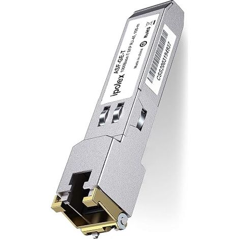 Transmetteur cuivre 1G SFP vers RJ45, Module SFP Mini GBIC 1000Base-T Compatible avec GLC-T/SFP-GE-T, MA-SFP-1GB-TX, UF-RJ45-1g, etc. (Cat.5e, 100 m) (1/5)