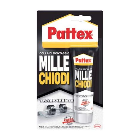 PATTEX MILLECHIODI TRASPARENTE - GR 40- 4 pezzi