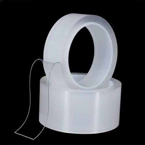 Ruban d'étanchéité autocollant - 2 Rouleaux, 3cmx5m + 5cmx5m anti-moisissure cuisine salle de bain - Transparent Aucuneary (1/5)