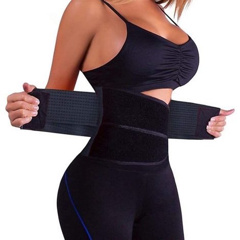 Colore: Nero Dimensioni: 9519 Una fascia modellante per la vita che aiuta a scolpire il punto vita, fornendo supporto lombare e compressione addominale. Presenta un design ampio ed è realizzata in tes
