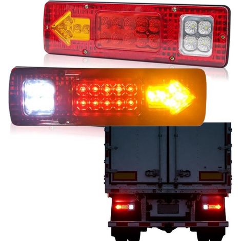 LED Anhängerbeleuchtungsset, 2 teilig Brems , Stand und Blinklichter, 12 V, wasserdicht IP67, universell für Boots , Wohnwagen und LKW Anhänger (1/5)