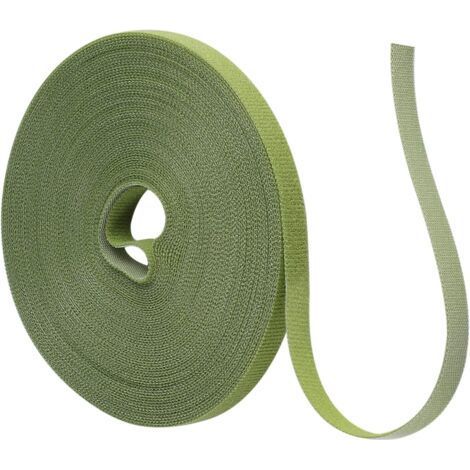 Fascette per piante da giardino, 20 m, nastro adesivo riutilizzabile per piante rampicanti (verde erba) (1/3)
