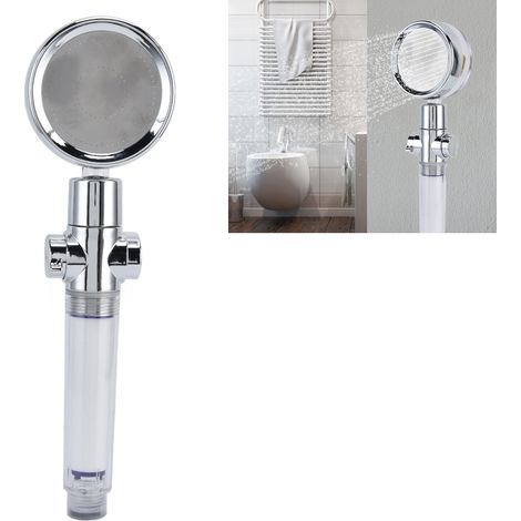 Cabezal de ducha con ventilador turbo [G1/2] Duradero, giratorio 360° y ahorrador de agua. (1/5)