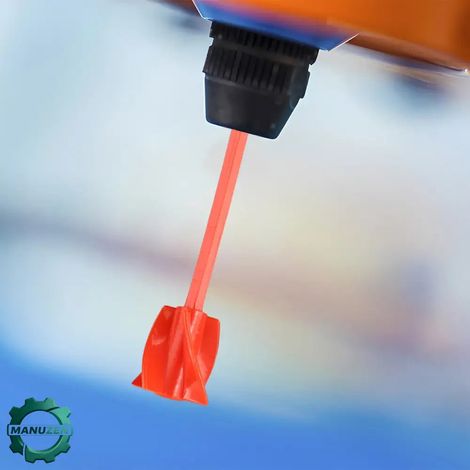 Manuzen - Mélangeur pour résine et peinture à monter sur perceuse – Rouge (1/3)