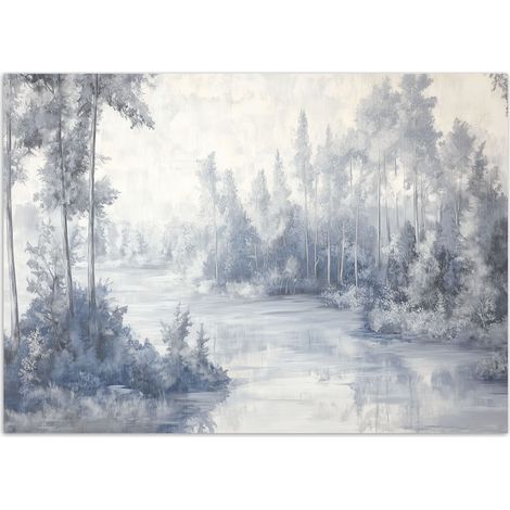 Fototapete Fluss Natur Bäume 350x245 cm (1/5)