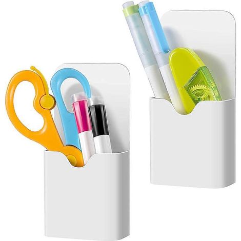 Porte-marqueur magnétique, porte-stylo pour tableau blanc ou réfrigérateur --- (1/5)