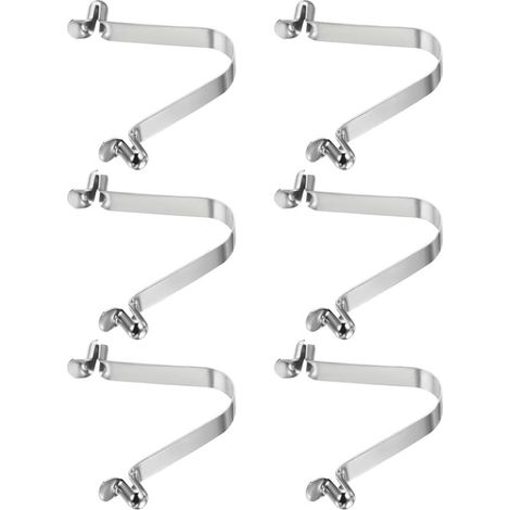 Set of 6 double-button carabiners for kayak, paddle, boat (1/5)