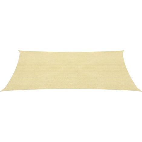 Vela de sombra parasol cuadrada de PEAD 3,6 x 3,6 m beige 020008584