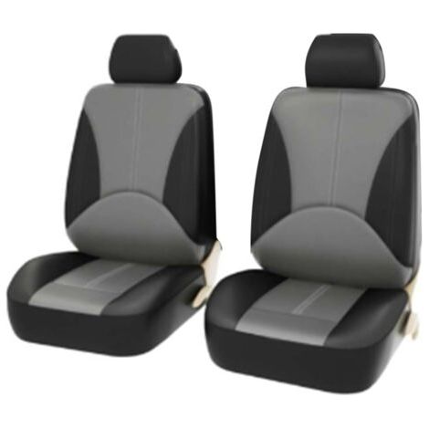 QORVA- Housses de siège auto universelles en cuir respirant, 4 pièces, accessoires d'intérieur pour SUV (1/5)