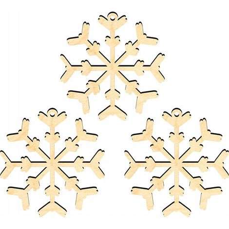 Weihnachtsbaumschmuck aus Holz Z4 3-tlg. (1/3)