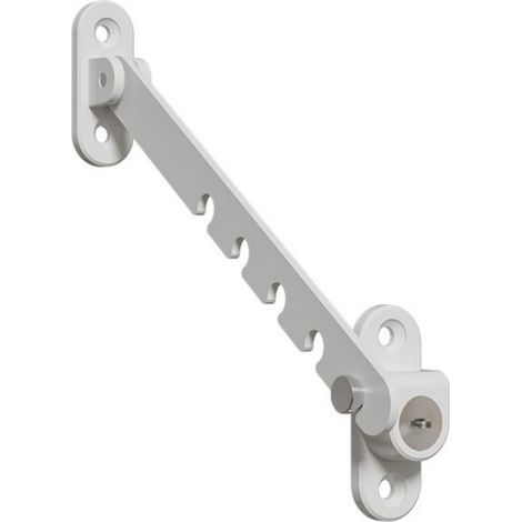 Entrebâilleur Fenêtre - Régulateur Ouverture 4 Niveaux - Pour Fenêtres Battantes en PVC Bois Métal - Sans Perçage - 1 Pièce (1/3)
