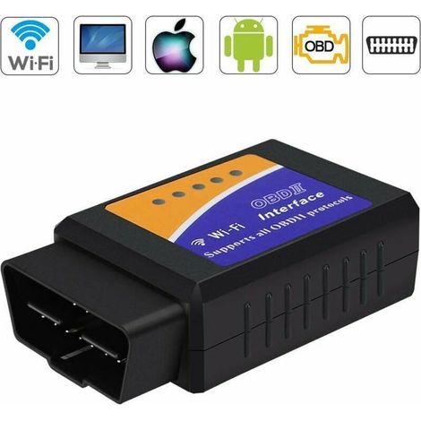 OBD2-WLAN-Diagnosegerät, OBD2-ELM327-Kfz-Diagnosegerät, OBD-II-Diagnosescanner für alle Fahrzeuge, universeller Kfz-Fehlercodeleser für Tablets (1/5)