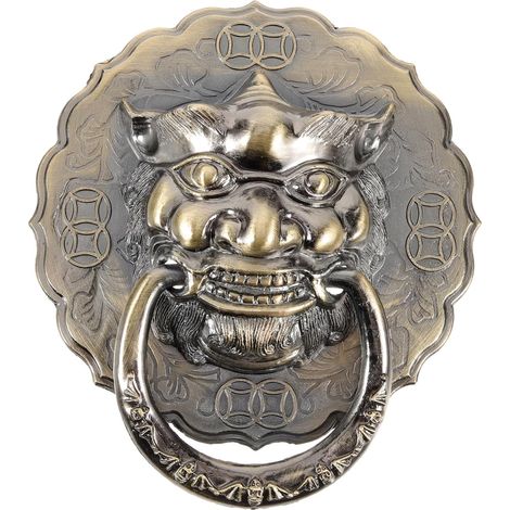 de porte rétro tête de lion poignée de porte tête de lion (1/5)