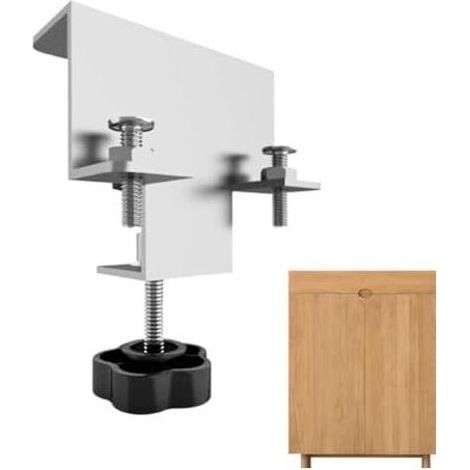 Loquet de porte d'armoire, fixation meubles – multifonction pour bois, meubles, étagères, placards, placards Blanc - (1/5)