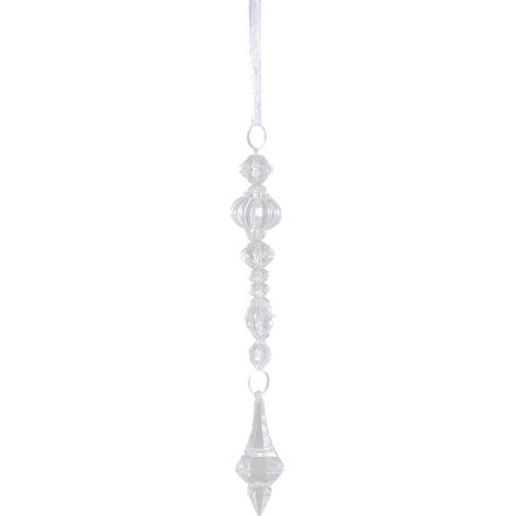 Transparente Acryl-Schneeflocken-Eiszapfen-Ornamente, Weihnachtsbaumschmuck zum Aufhängen, für Kaminsimse, Hochzeitskulissen, mehrfarbig (1/5)