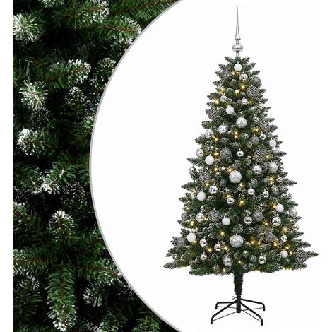 Albero di Natale Artificiale con Palline 210 cm 300 LED vidaXL (1/5)