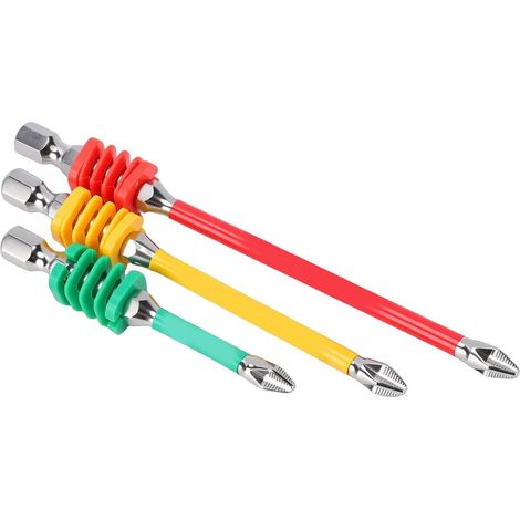 3 embouts aimantés PH2, pour vissage, visseuse et bricolage (1/5)