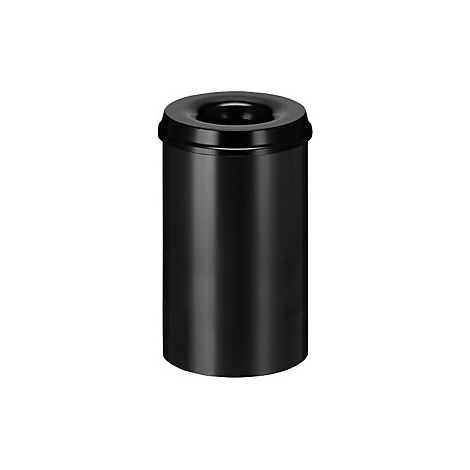 Papelera de seguridad  acero  autoextinguible  capacidad 20 l