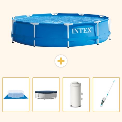 Intex Piscine Tubulaire Ronde - 366x76 cm - 5-pièces S114 (1/5)