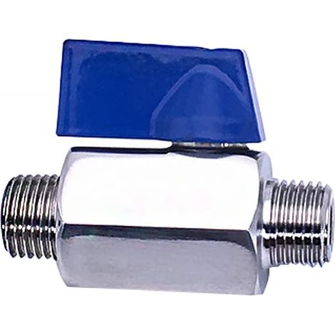 Vanne à boisseau sphérique DN15 1/2" Mini robinet à boisseau sphérique, mâle à femelle Vanne d'arrêt, raccord de robinet à boisseau sphérique filetage femelle pour raccords de coupleur de tuyau (1/5)
