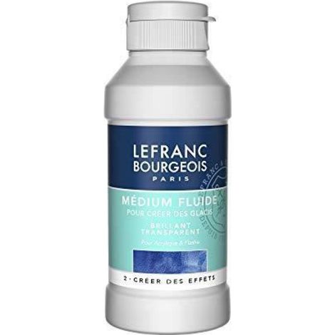 Medium Fluide - Pour Glacis Brillants Transparents - Compatible Peinture Acrylique Et Vinylique - 250 Ml