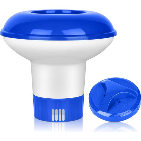 Distributeur Flottant - 1 Unité - Polypropylène - Dosage Réglable - Piscine Spa Aquarium - 5 Pouces (1/5)