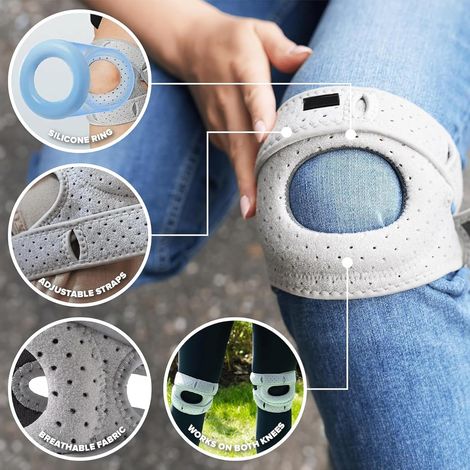 Genouillère de sport, protections de genou flexibles, confortables et antidérapantes pour le football, le basketball, le baseball, l'escalade et le cyclisme - Taille S/M (1/4)