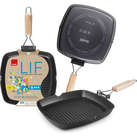Griglia ibili lif pieghevole 28 cm manico ergonomico