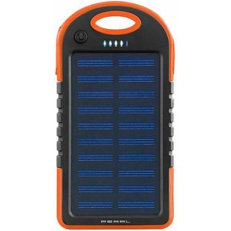 Batterie de secours solaire - - PB-30.s - 3000 mAh - 2 ports USB - mini lampe LED (1/3)