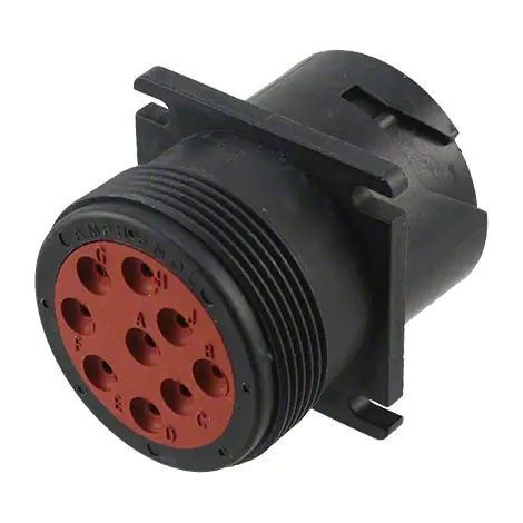 Connettore serie HD10 porta maschio 9 vie