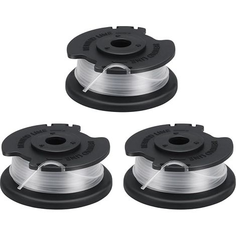 Replacement Line Spools for GE-CT 18/28 Li-Solo and GE-CT 18/28 Li TC-Solo Cordless Strimmer 4 m Length 1.6 mm Pack of 3 (1/5)