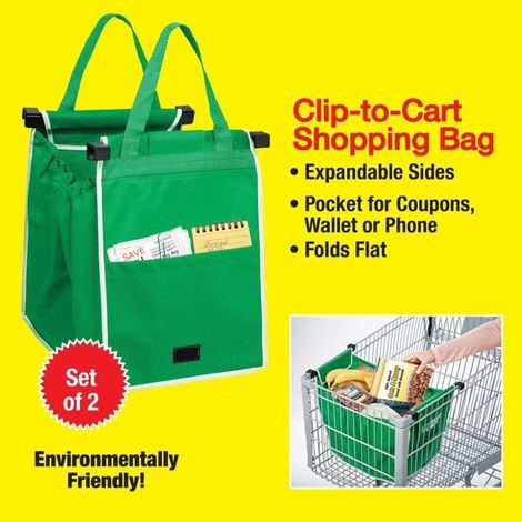 Trade Shop - 2 Einkaufstaschen, Einkaufswagen mit Haken zum Aufhängen, Supermarkt - (1/3)