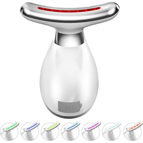 Masajeador facial, 7 colores, 3 modos, alta frecuencia, masajeador eléctrico para el cuidado y la reafirmación de la piel.