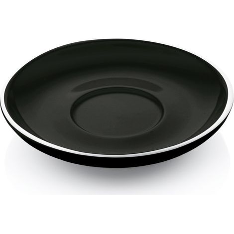 Soucoupe cappuccino noir bord blanc pour 4998020 ITALIA BLACK - Was Germany