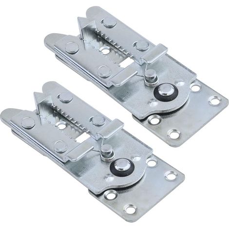 Verbindungsstück für Ecksofas in Krokodilform aus Metall, druckmontierbarer Möbelverbinder mit Schrauben, 2er-Set (1/5)