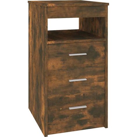 Maison Exclusive - Cassettiera Rovere Fumo 40x50x76 cm in Legno Multistrato