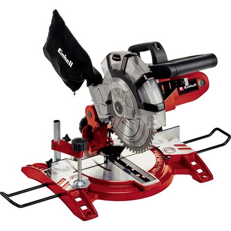 Einhell Kapp-Gehrungssäge TC-MS 2112 (max. 1.600 W, 5.000 min-1, hochwertiges HM-bestücktes Sägeblatt, Drehtisch mit Winkeleinstellung 45° links/rechts)