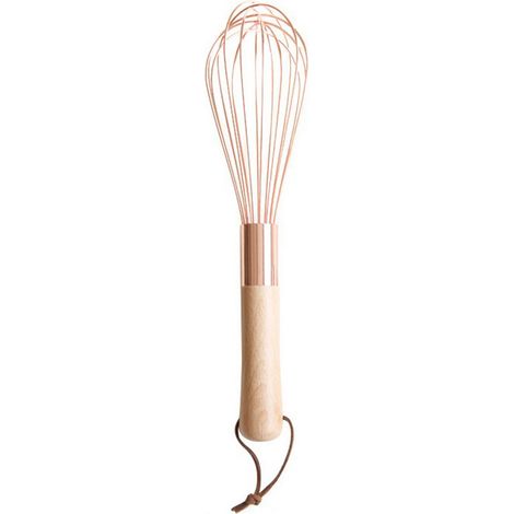 Schneebesen aus Edelstahl mit Holzgriff – Langlebiges Küchenaccessoire zum Mischen, Schlagen und Aufschäumen (1/5)