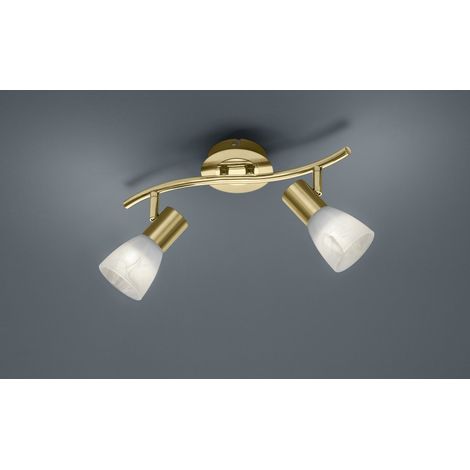 Faretto da Interno a LED in Metallo Ottone Satinato