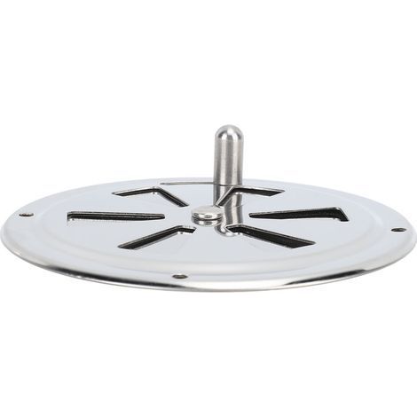 Kabinenlüftungsplatte aus seewasserbeständigem Edelstahl, runder Luftauslass mit seitlichem Knopf für Boote, Yachten und Wohnmobile, 10 cm (4 Zoll). (1/5)
