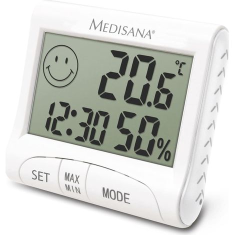 Termo higrómetro digital Medisana HG 100 blanco compacto ligero (1/3)