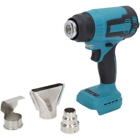 DEESSE SHOP-Pistolet à Air Chaud sans Fil, 2 Niveaux 380 °C Maximum Portable 2 Mécanisme de sécurité Pistolet à Air Chaud 18 V Chauffage Rapide pour Rétrécir (1/5)