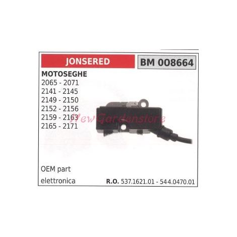 Bobina accensione JONSERED per motoseghe 2065 2071 2141 2145 2149 2150 2152 2156 2159 2163 2165 2171 008664