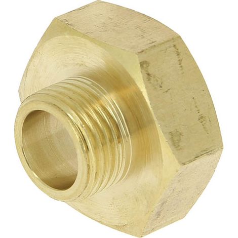 Anquier – Réduction laiton femelle 1" mâle 1/2 – Filetage 26-15 – Longueur filetage 9 mm – Norme A.C.S. NF EN 12164