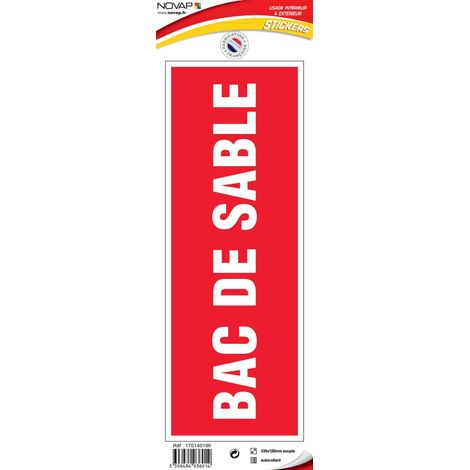 Panneau Bac de sable - Vinyle adhésif 330x120mm - 4036014