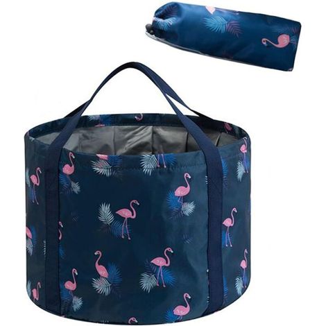 Seau pliable pour bain de pieds – Spa maison, pédicure, camping – Portable & compact